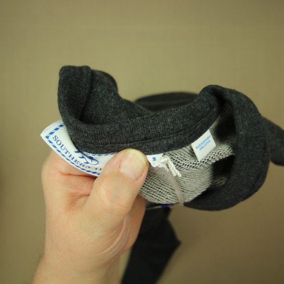 Southern Tide Gameday Upper Deck Sweatshirt Men's Size Small Heather Black NWT - Picture 6 of 11